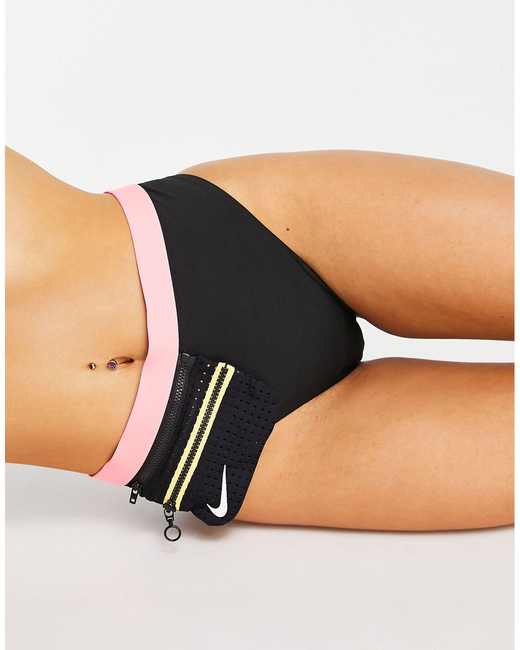 Nike High Waisted Bikini Bottoms With 