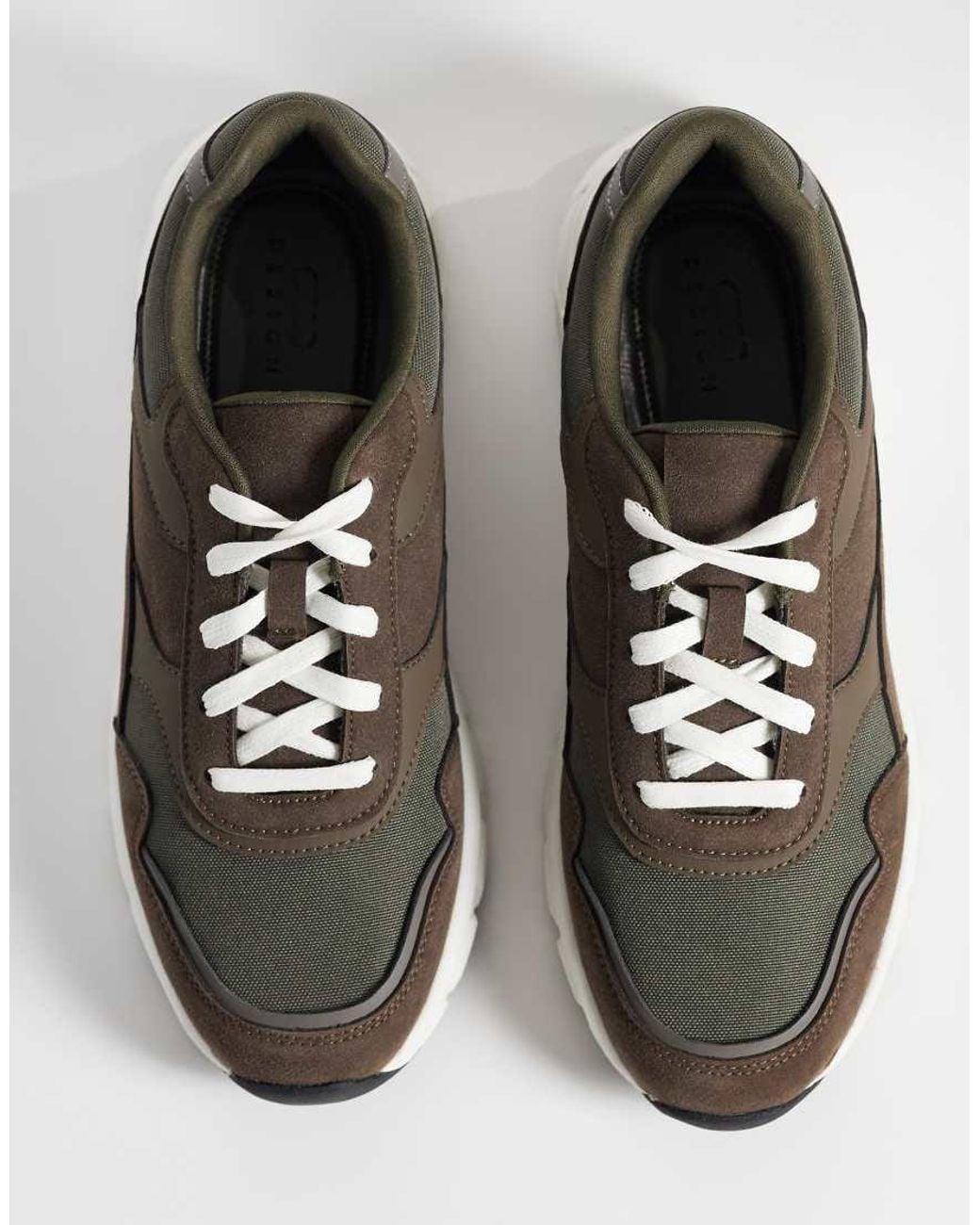ASOS Gray Panelled Runner Trainers for men
