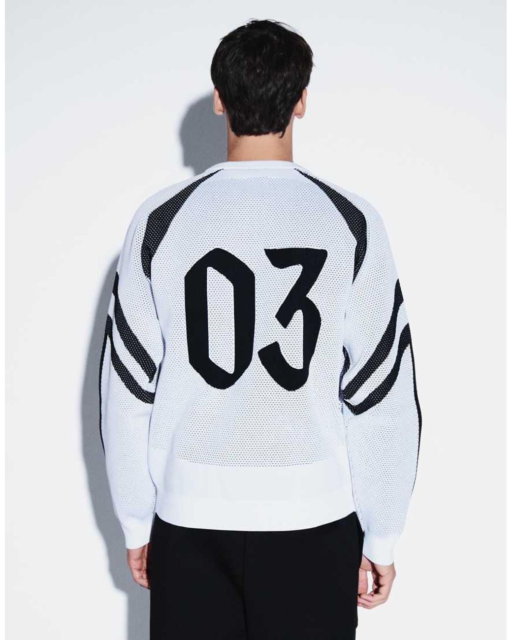Adidas Originals White Adidas Sportswear Knitted Logo Jumper