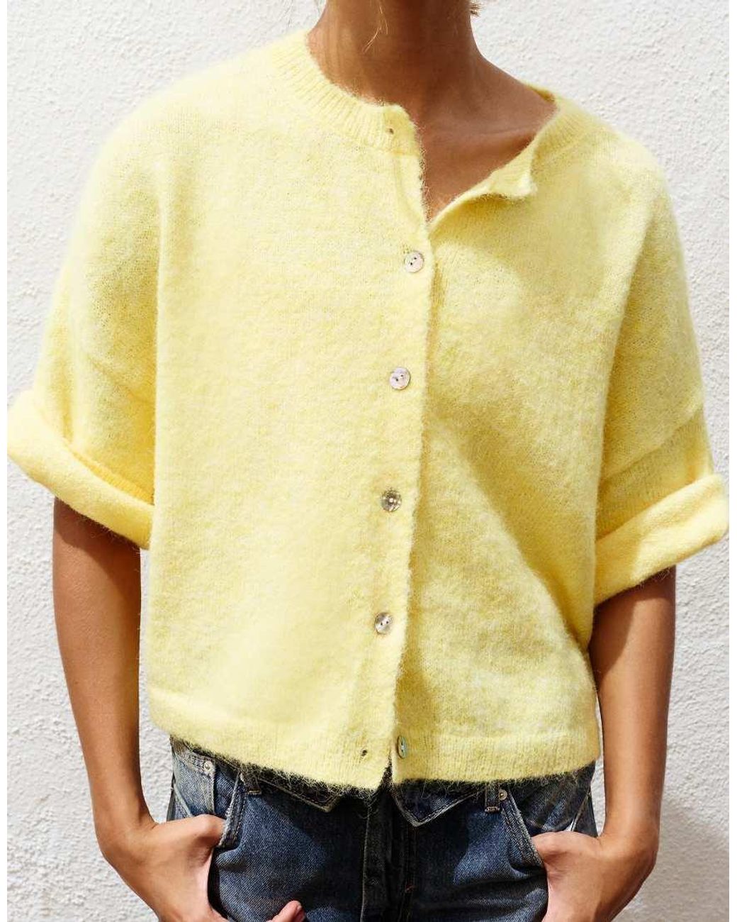 Pull&Bear Gray Short Sleeve Cardigan