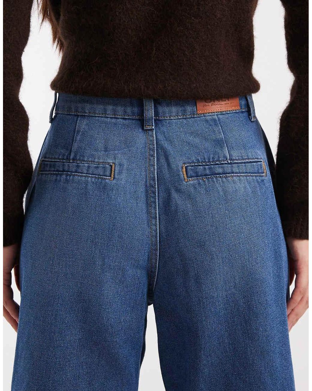 ONLY Blue Livy Wide Leg Jeans