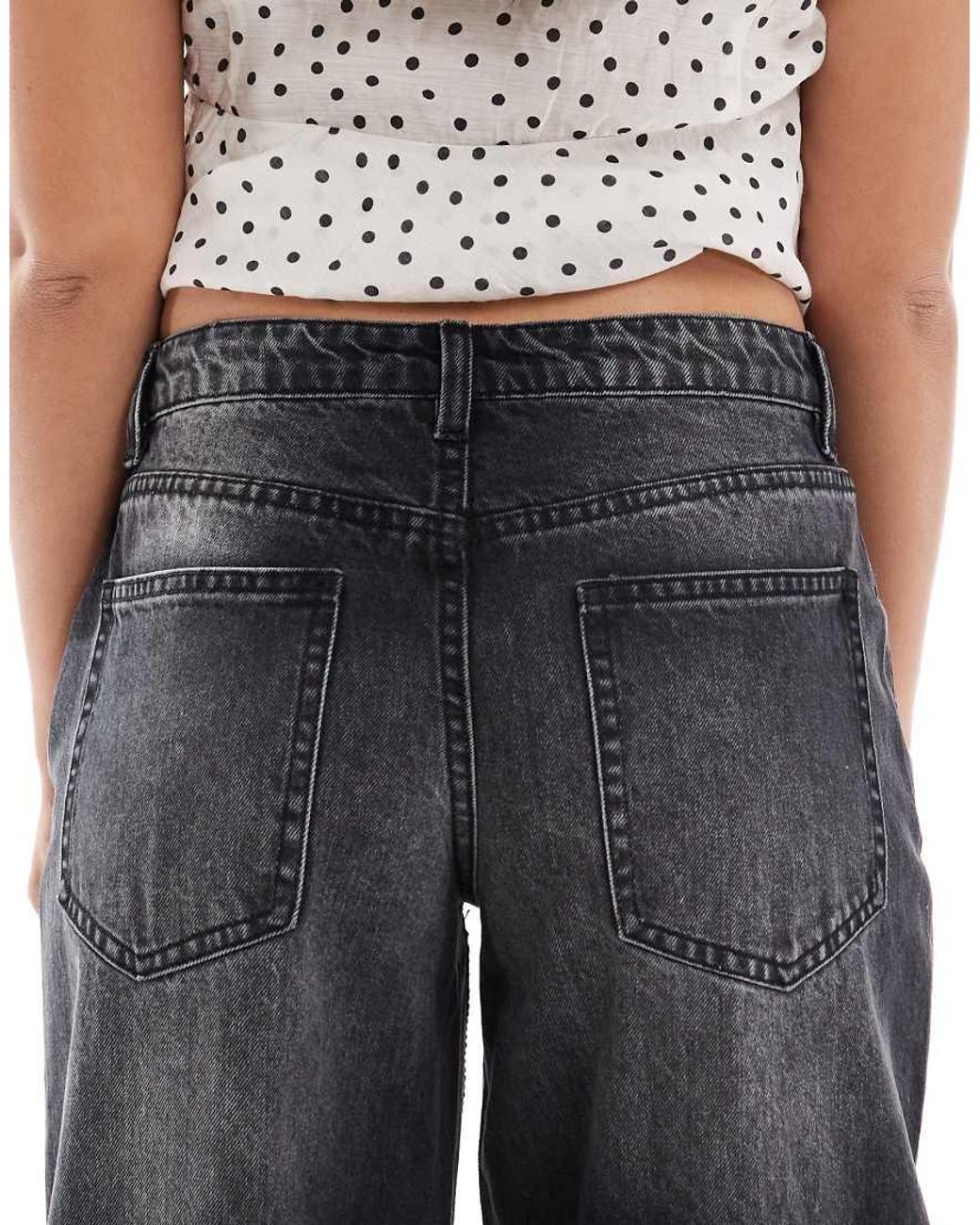 Daisy Street Black Low Rise baggy Fit Jeans