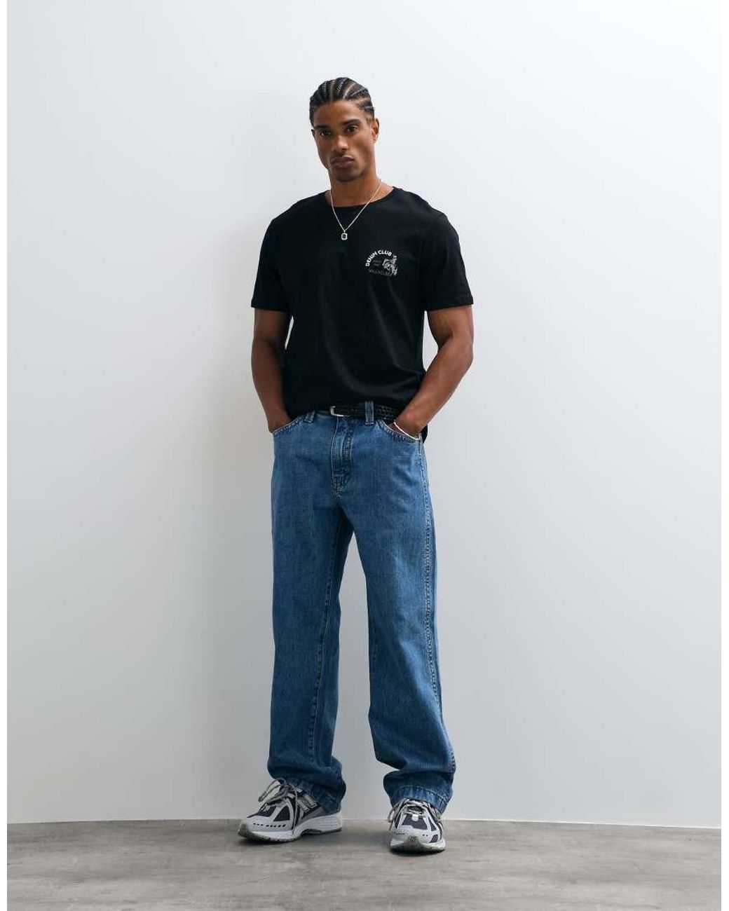 Wrangler Blue Small Graphic Tee for men