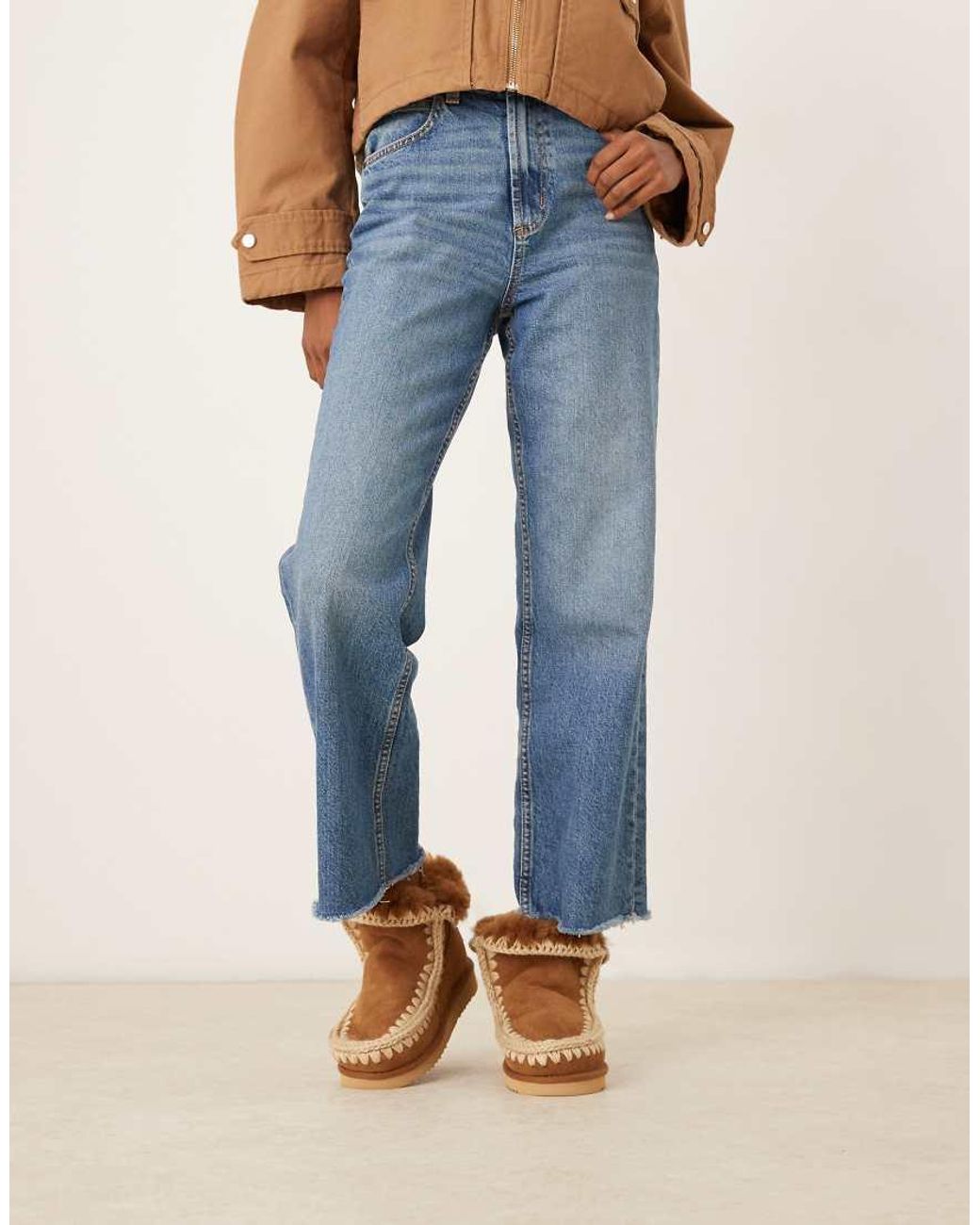 Mou Blue 18 Shearling-lined Suede Boots
