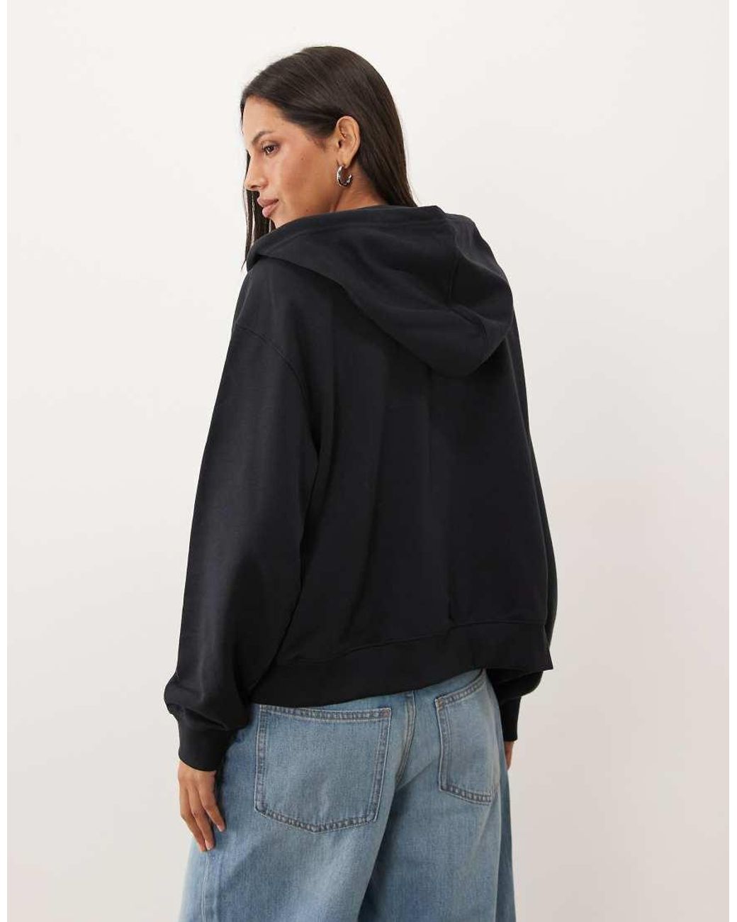 New Balance Black Sport Essentails Fleece Terry Full Zip Hoodie