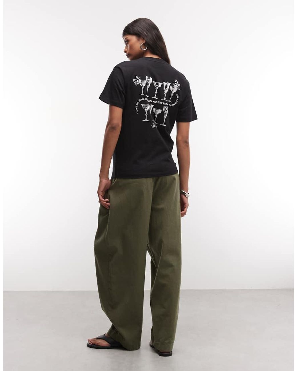 Carhartt Black Silver Cups Back Print T-shirt