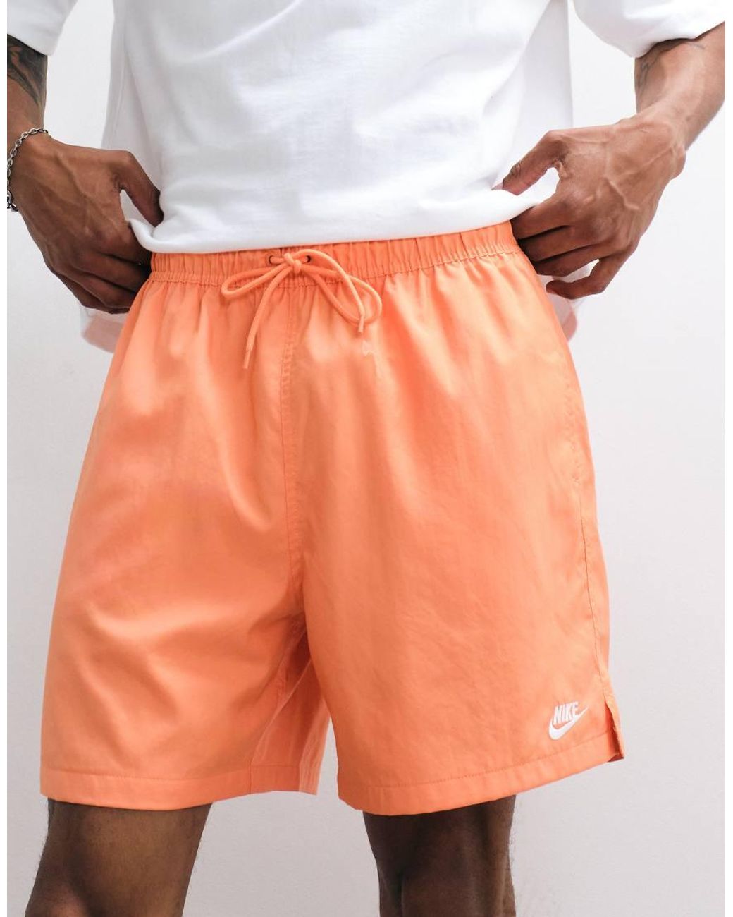 Nike White Club Woven Shorts for men