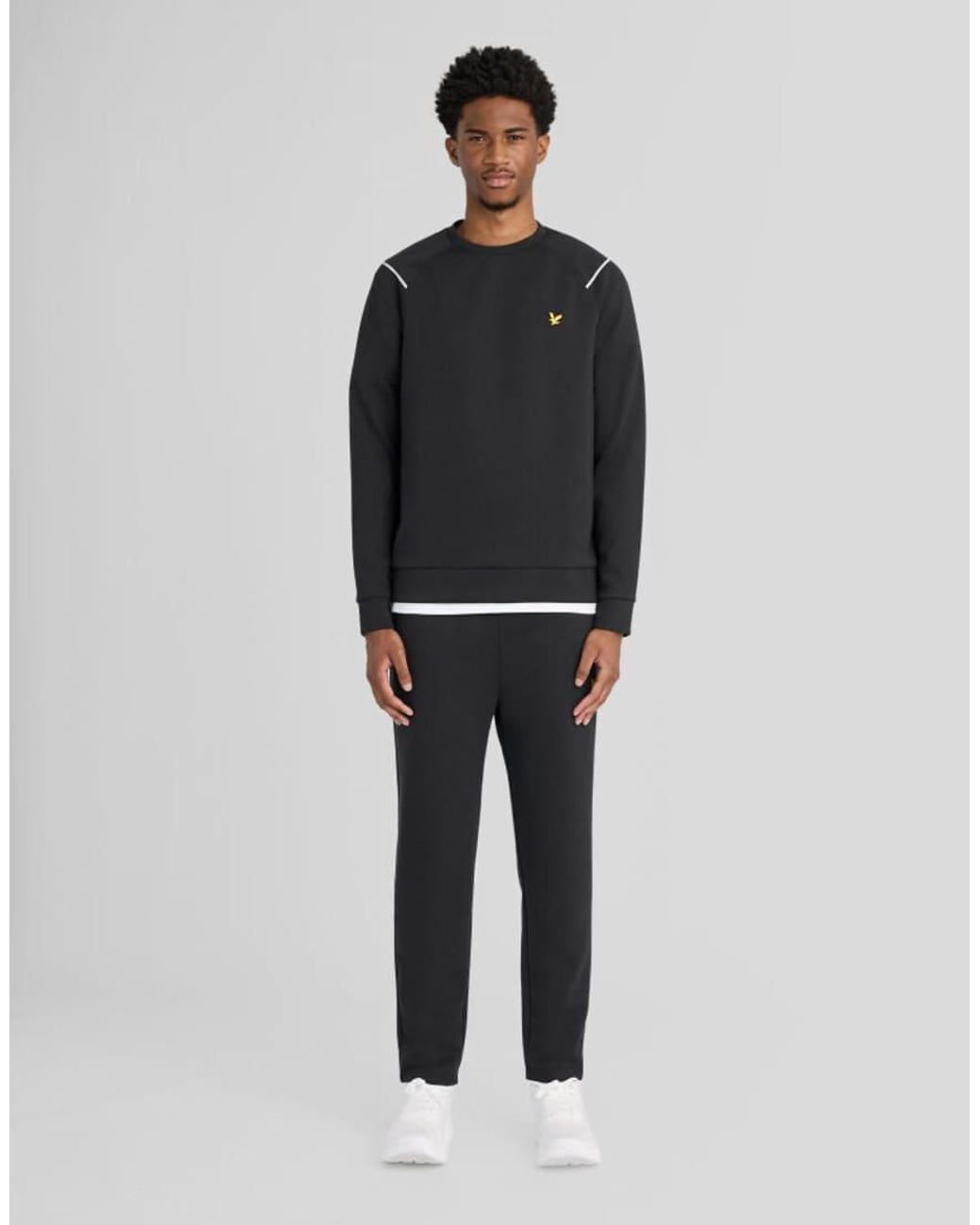 Lyle & Scott Gray Mid Layers Neoprene Crew Neck for men