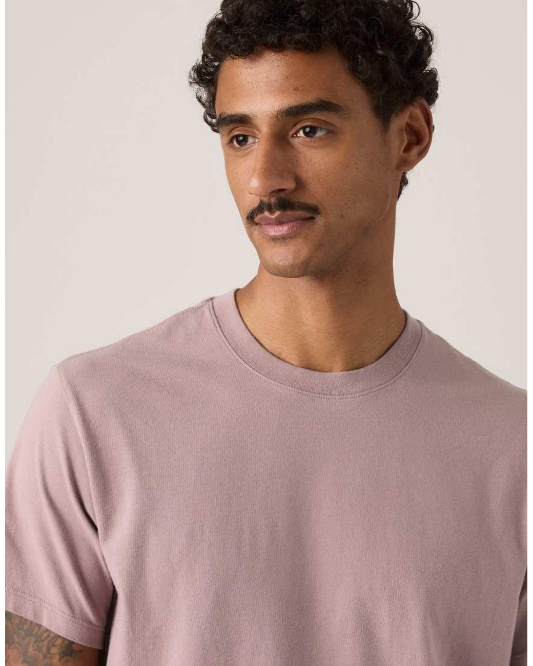 Levi's Blue Essential Cotton Tee for men