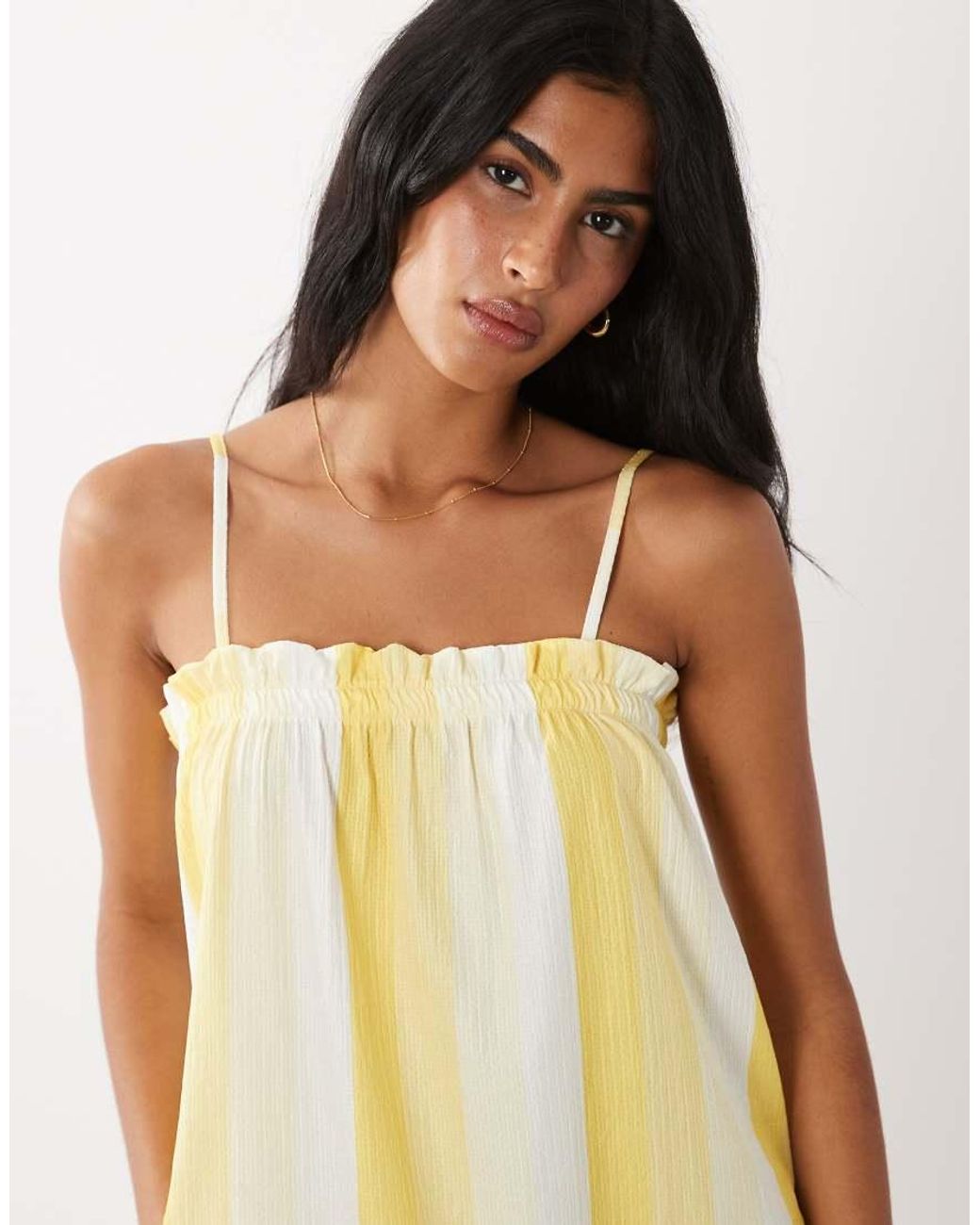 ASOS Multicolor Textured Shirred Detail Midaxi Dress
