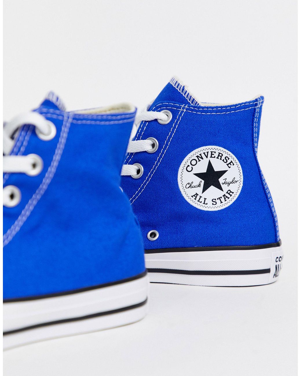 Converse Chuck Taylor All Star - Hoge Kobaltblauwe Sneakers in het Blauw |  Lyst NL