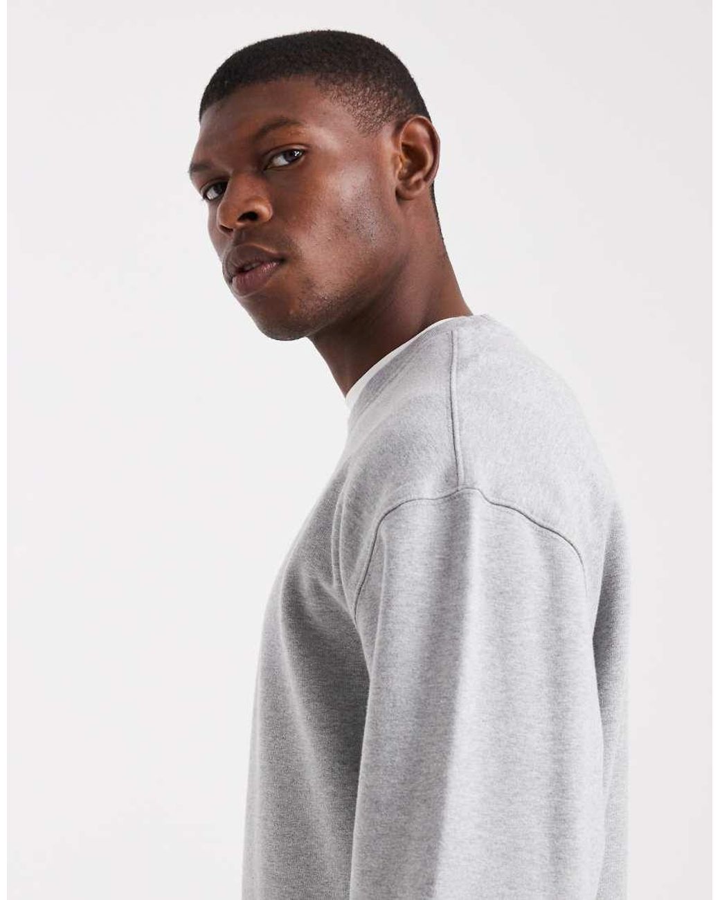 Levi's Gray 2 Horse Logo Back Print Relaxed Fit Sweatshirt for men