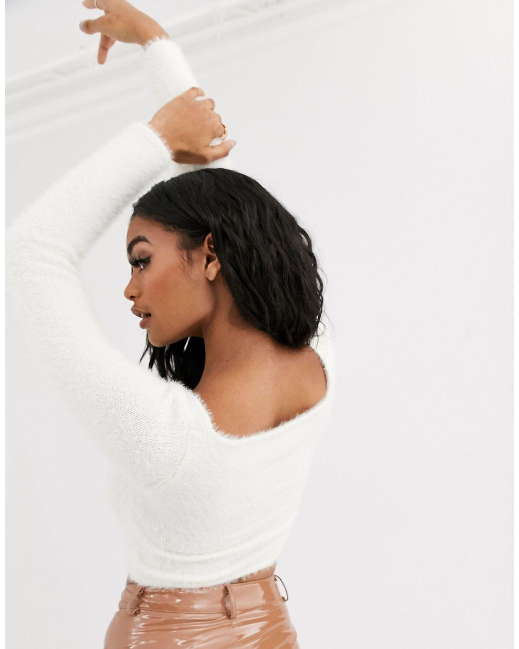 White twist hot sale front jumper