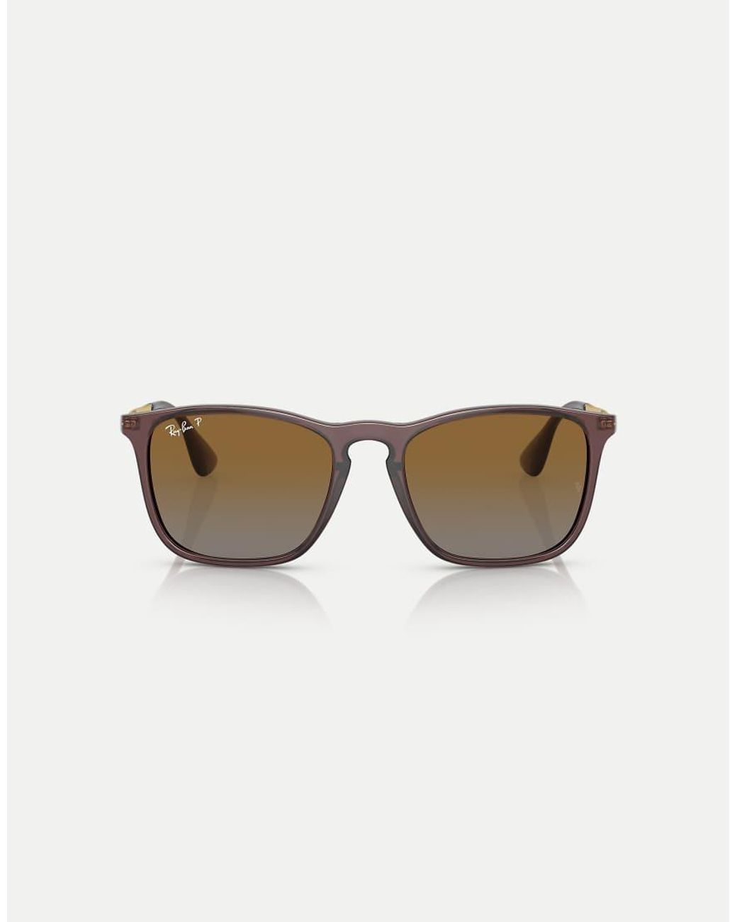 Ray-Ban Natural Chris Square Polarised Sunglasses With Lens for men
