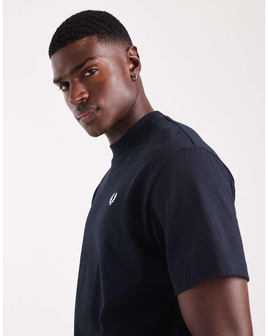 Fred Perry Blue Relaxed T-shirt for men