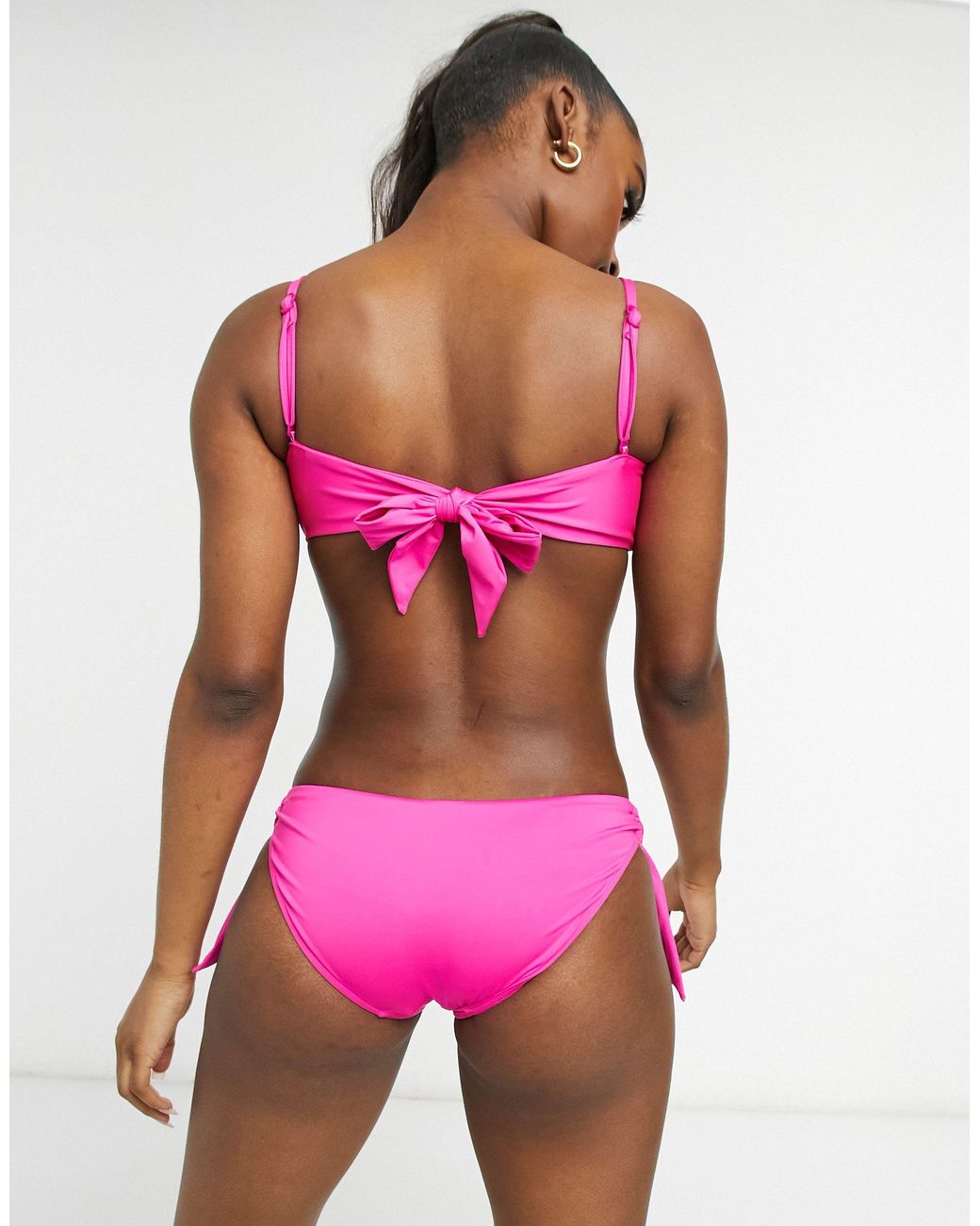 Seafolly Bikini Bottoms With Ring Side in Pink | Lyst Canada