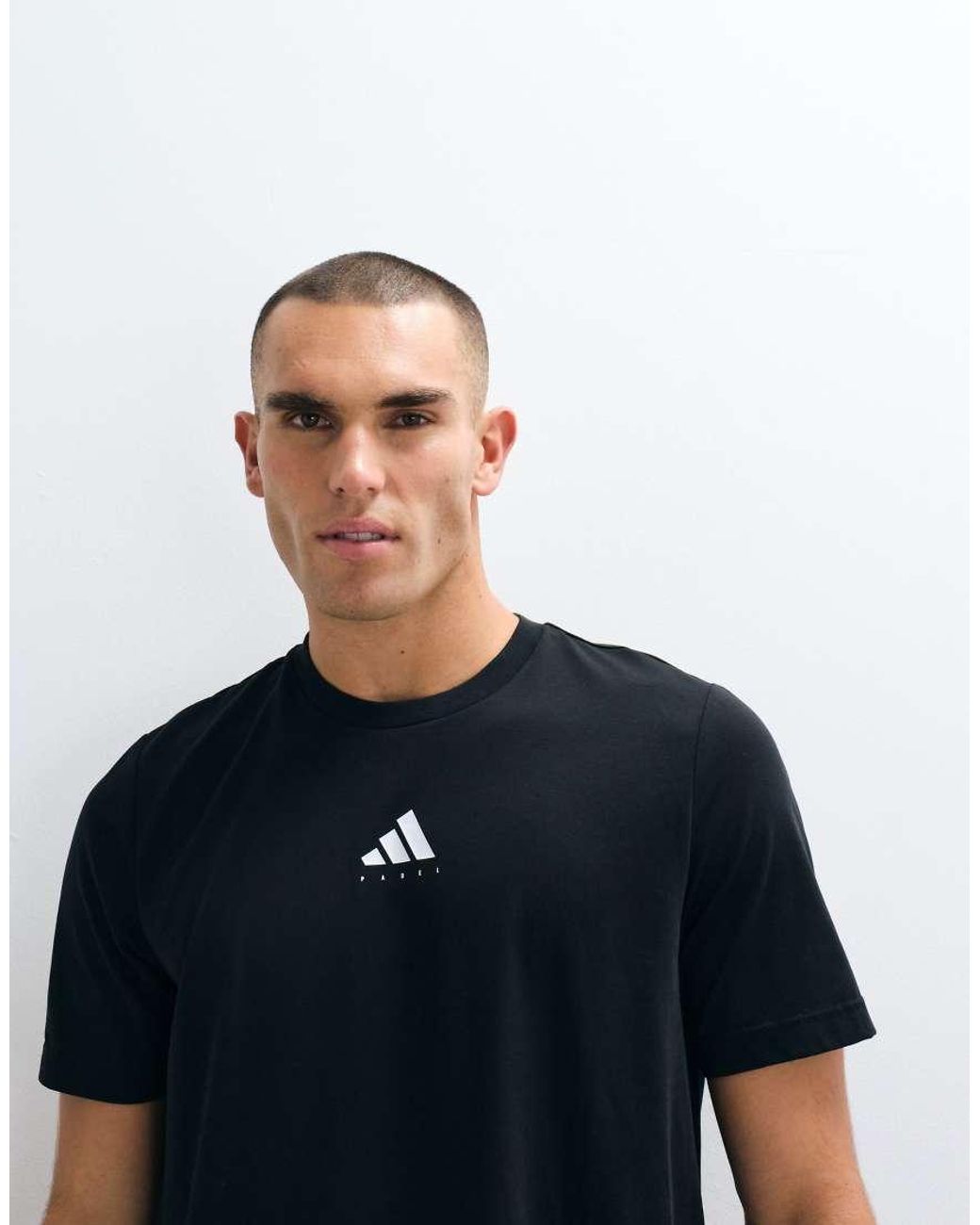 Adidas Originals Blue Adidas Training T-shirt With Padel Back Print for men