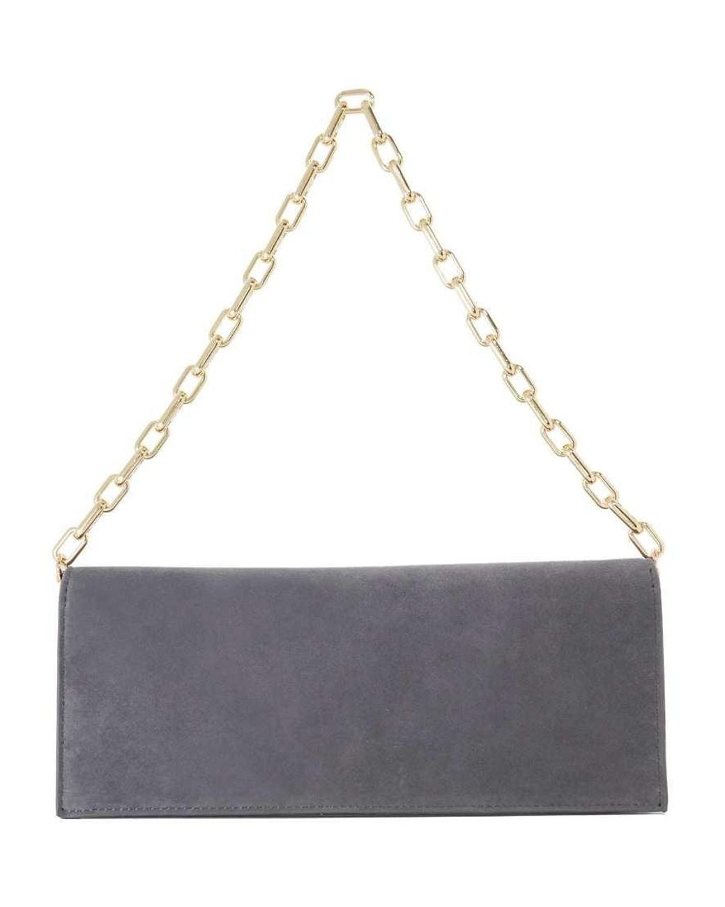 Dune Gray Bemuse Clutch Bag