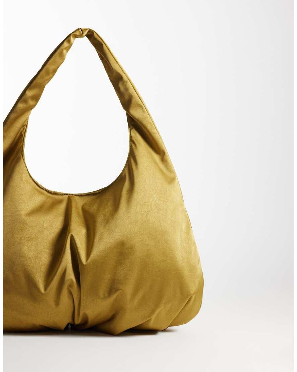 ASOS Green Oversized Satin Tote Bag