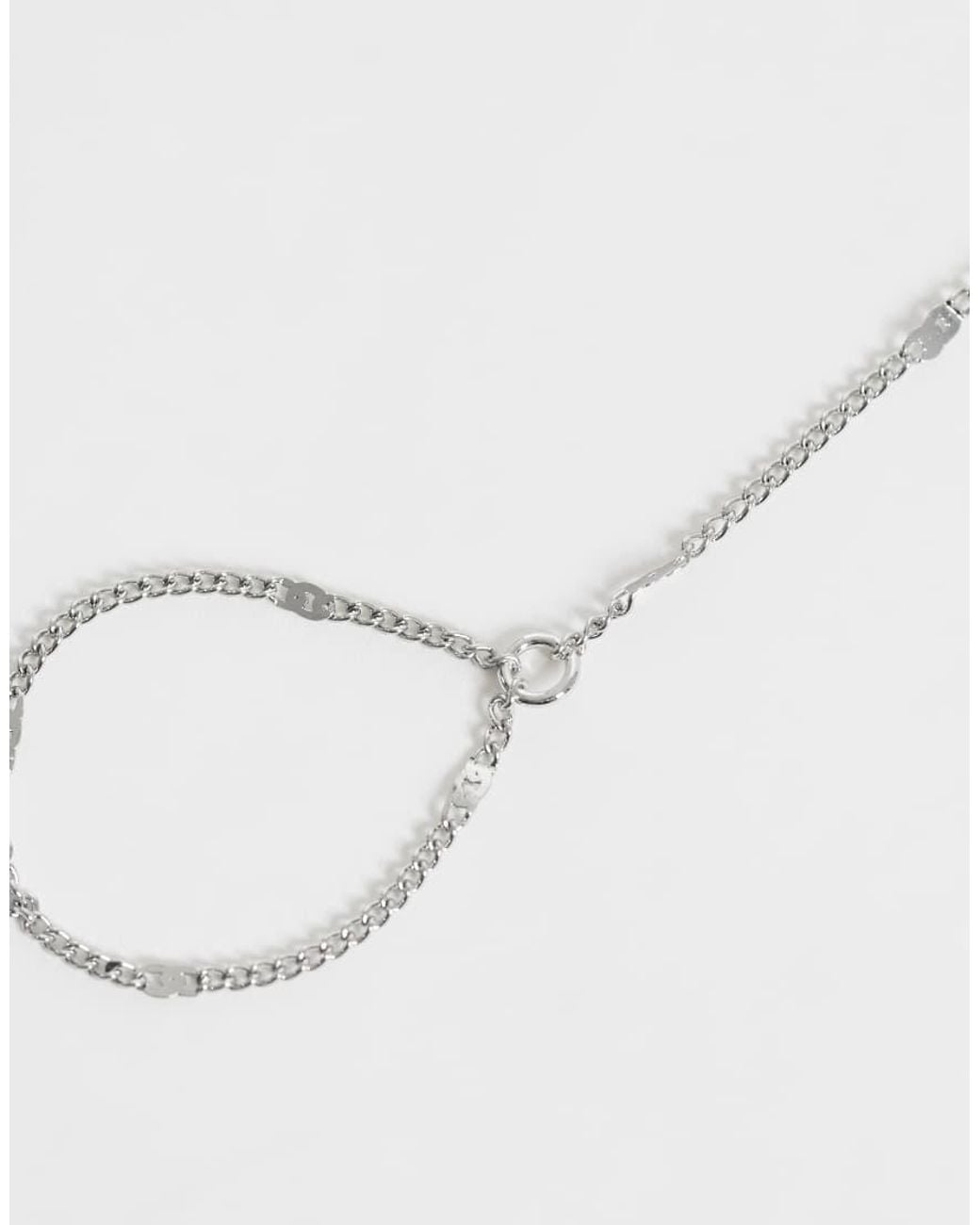ASOS White Fine Hand Chain
