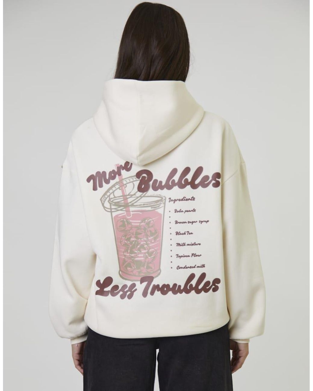 South Beach Natural Bubble And Tea Hoodie