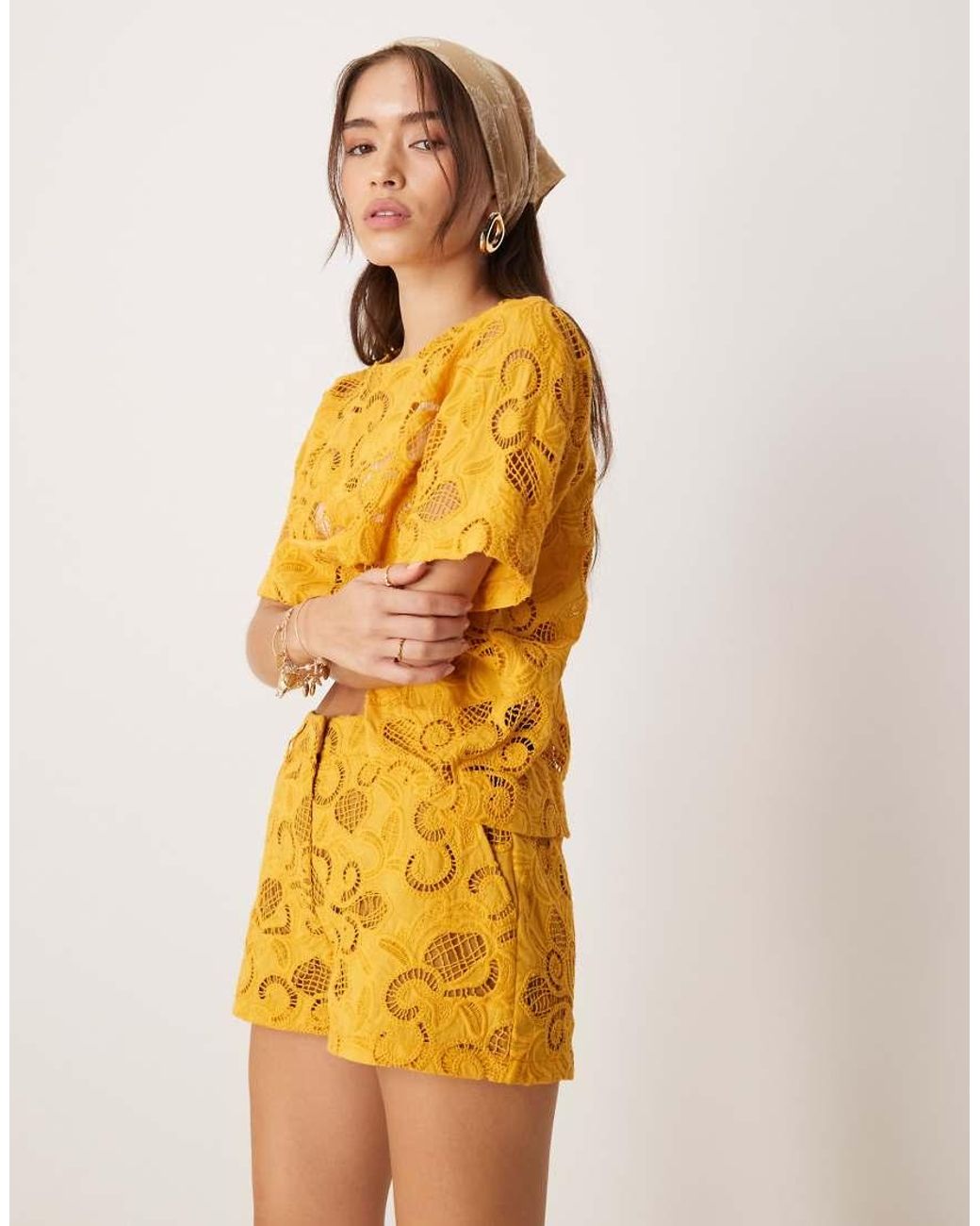 ASOS Yellow Micro Short