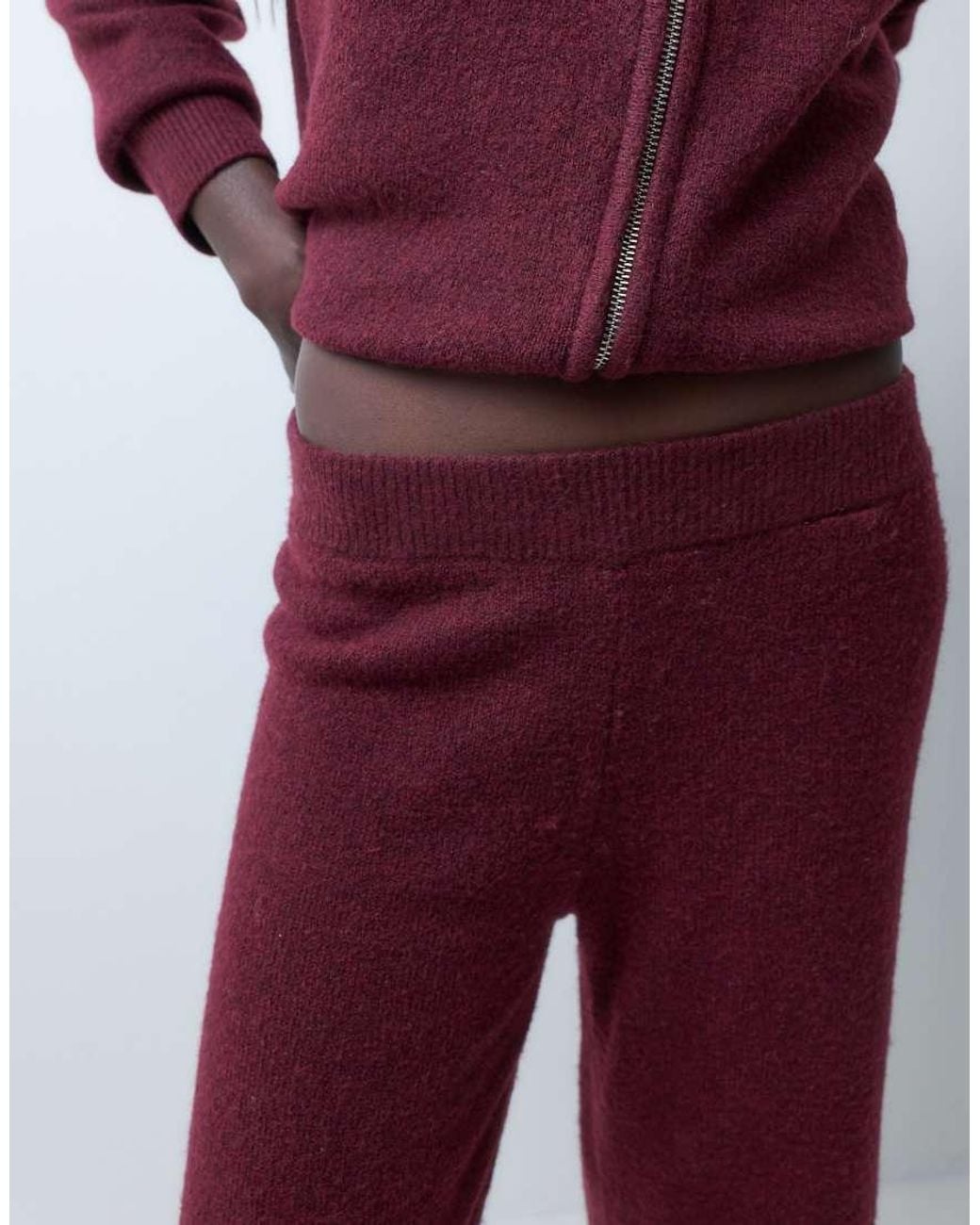 Vero Moda Purple Wide Leg Knitted Trousers Co-ord
