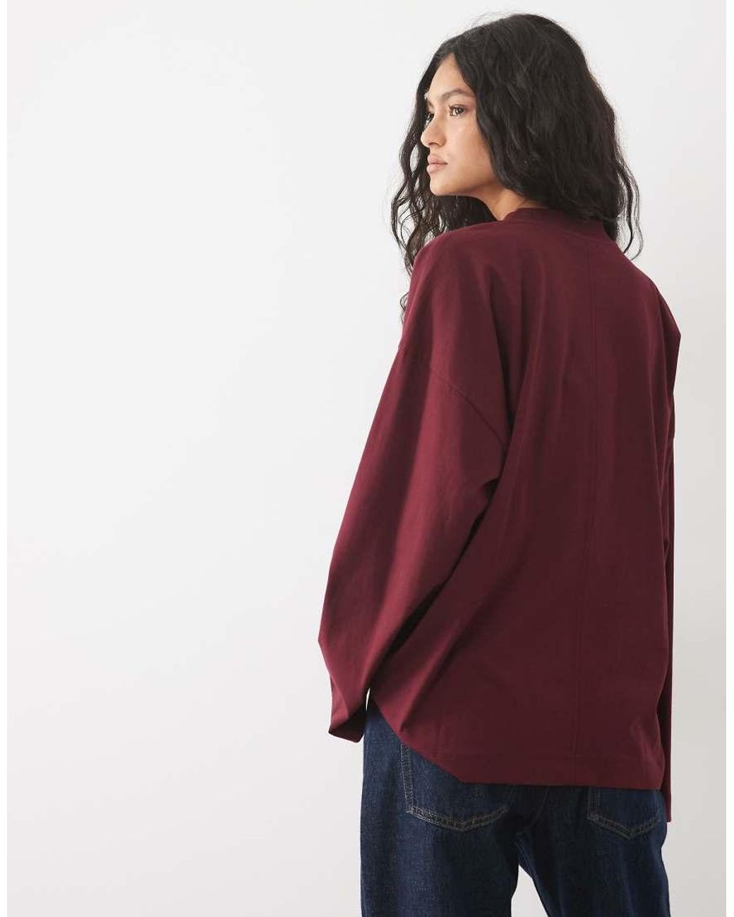 ASOS Red Long Sleeve Skate T-shirt