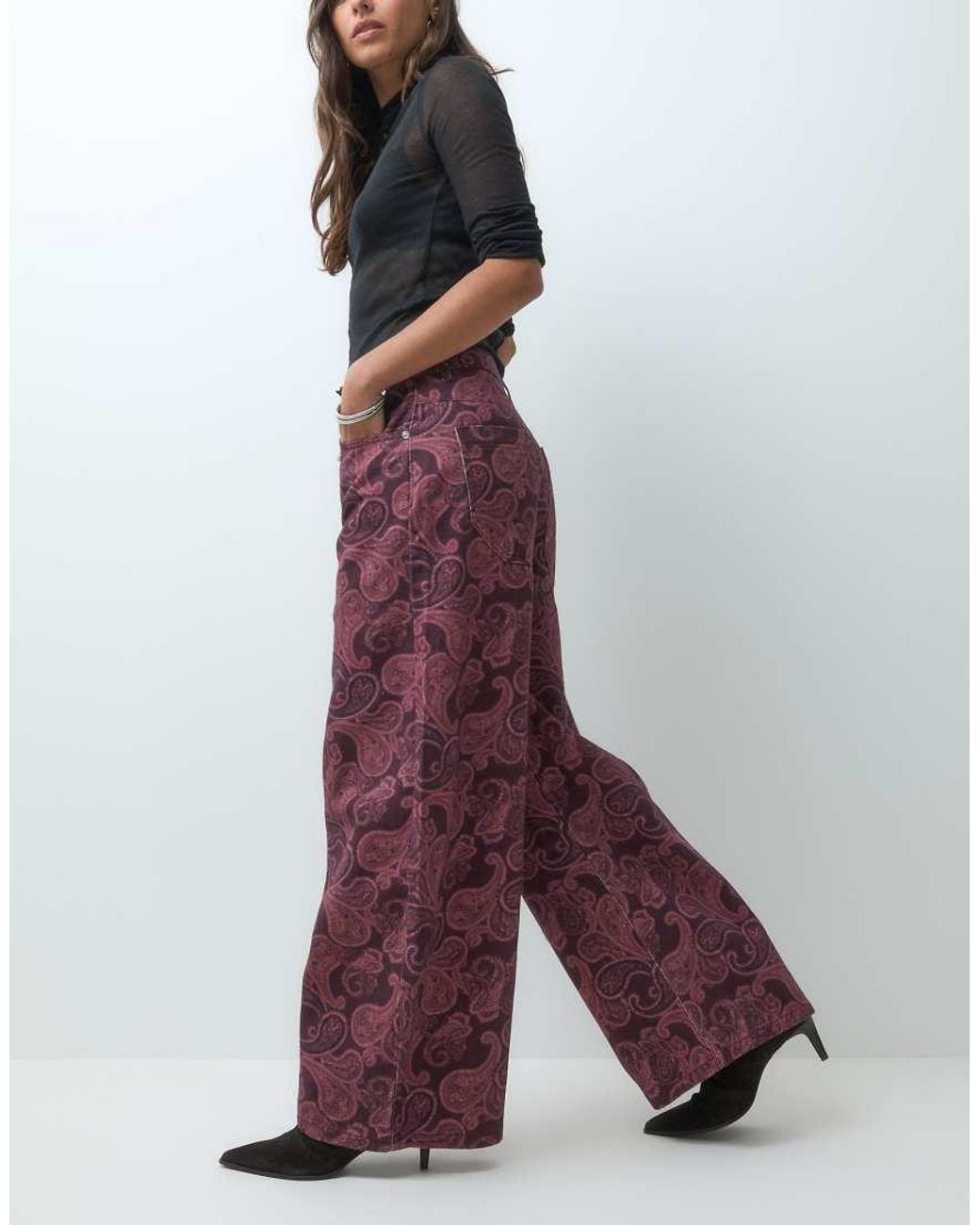 Reclaimed Vintage Red Baggy Jean