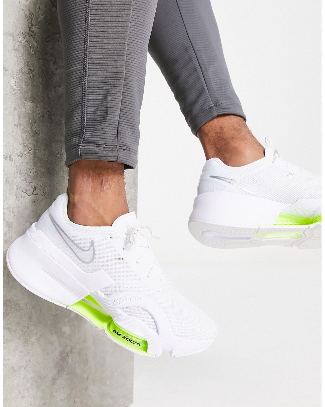 Nike Rubber Air Zoom Superrep 3 Trainers in White for Men | Lyst