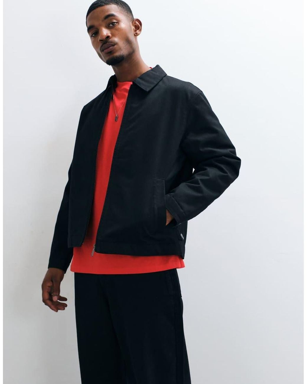 Jack & Jones Blue Padded Worker Jacket for men