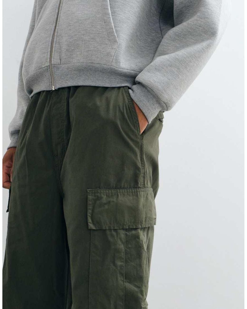 Carhartt Gray Mandler Extra-loose baggy Cargo Pant for men