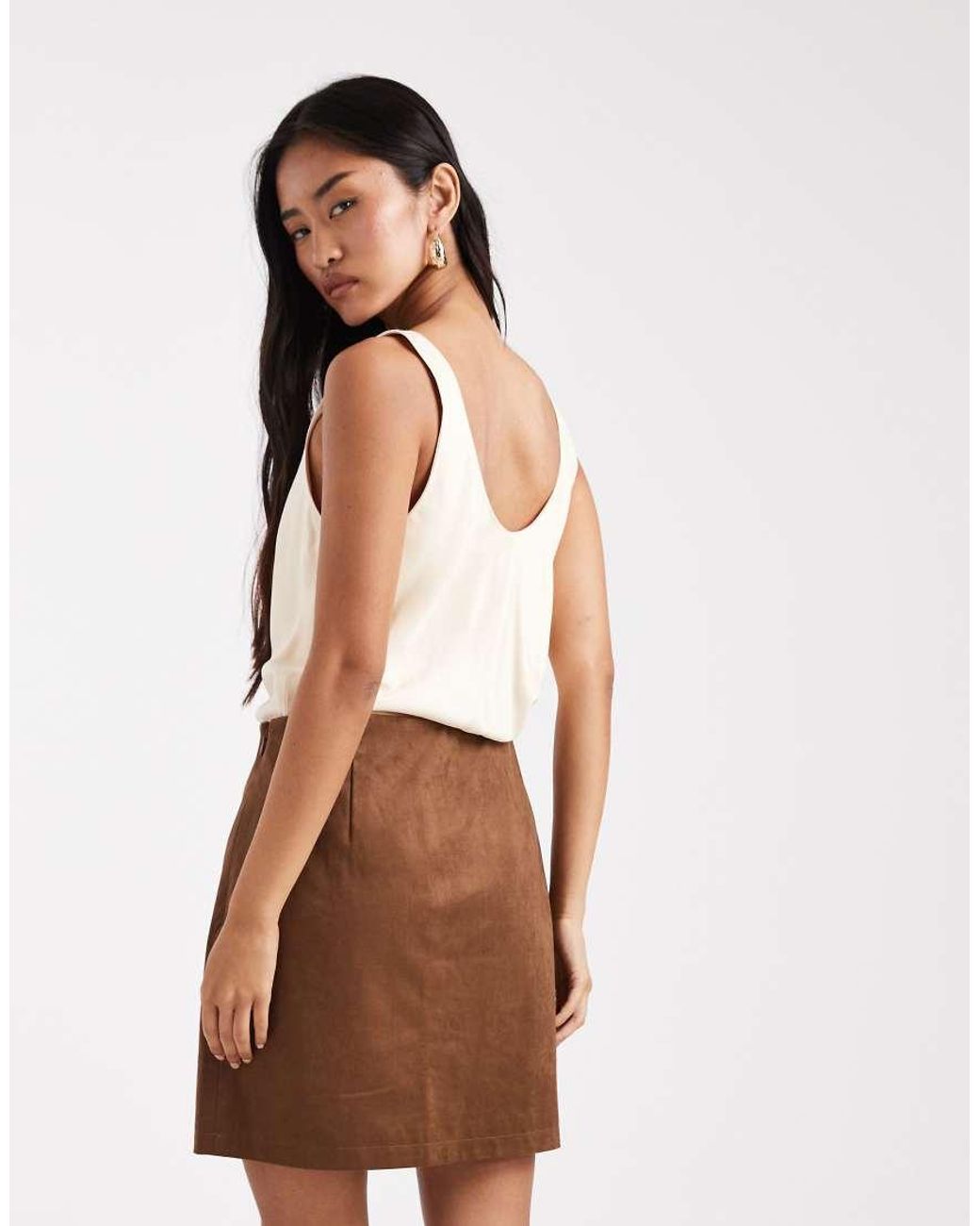 Minigonna Premium di Object in Brown