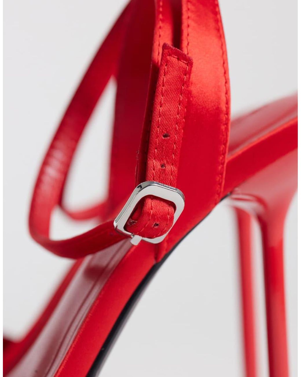 ASOS Red Nemi Barely There Heeled Sandals