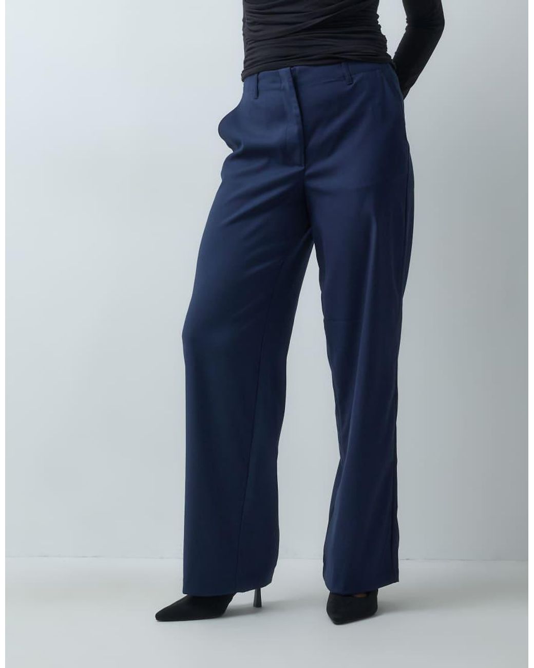 Vero Moda Blue Wide Leg Tailored Trouser Co-ord