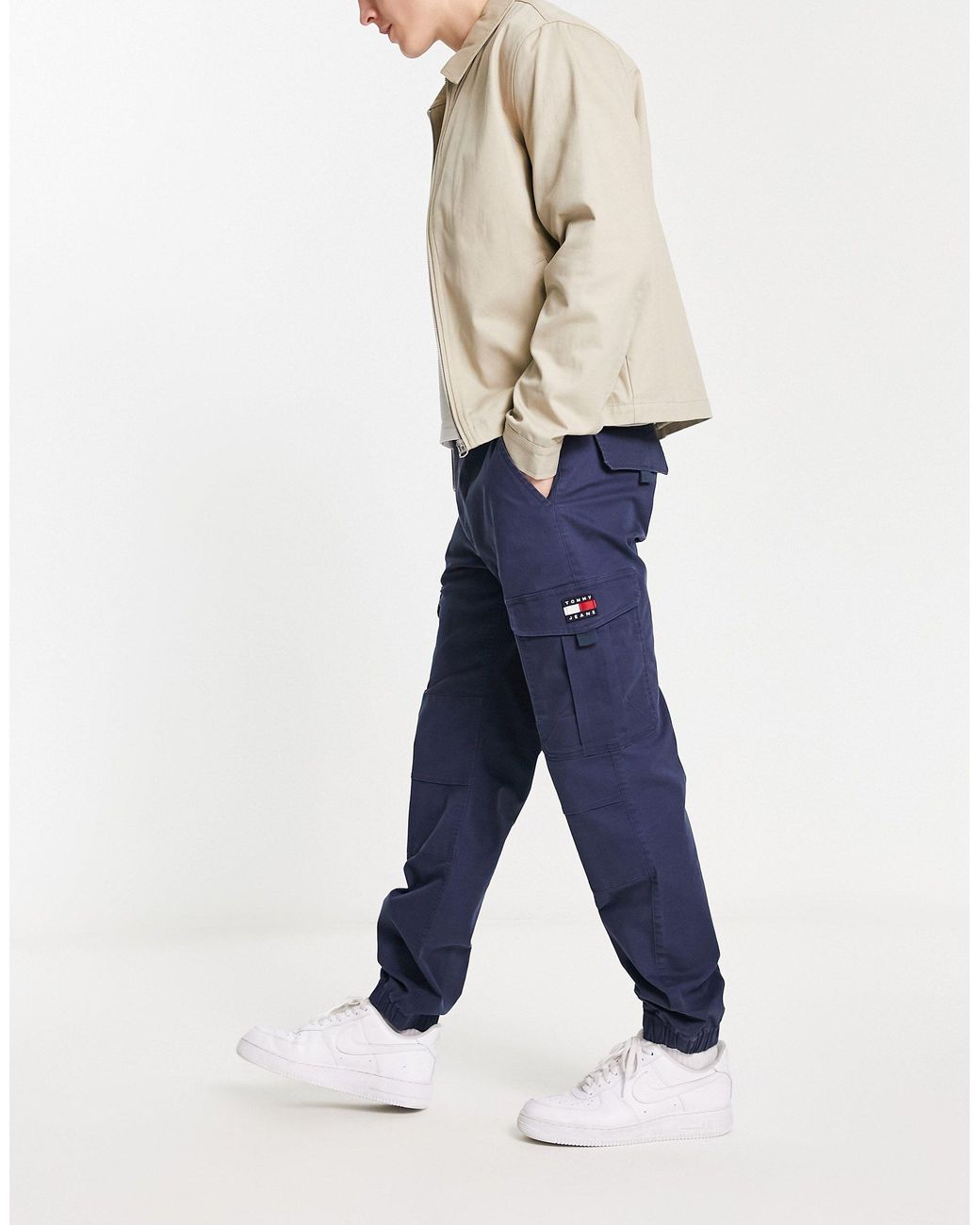Tommy Hilfiger Ethan Washed Cargo Trousers in Blue for Men Lyst Australia