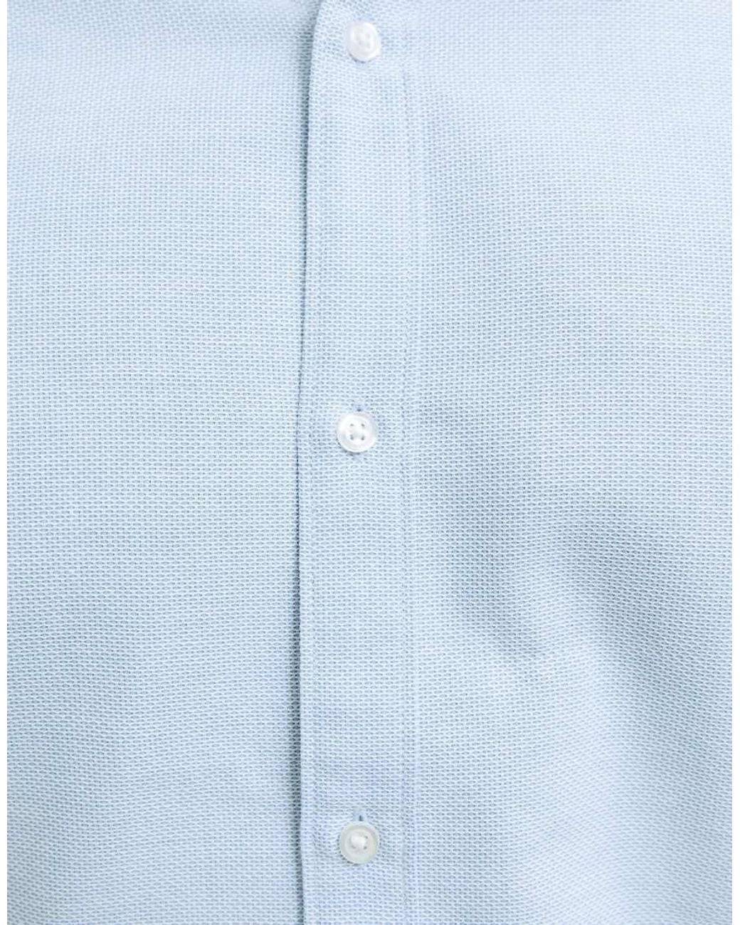Jack & Jones Blue Joe Slim Fit Spread Collar Long Sleeve Shirt for men