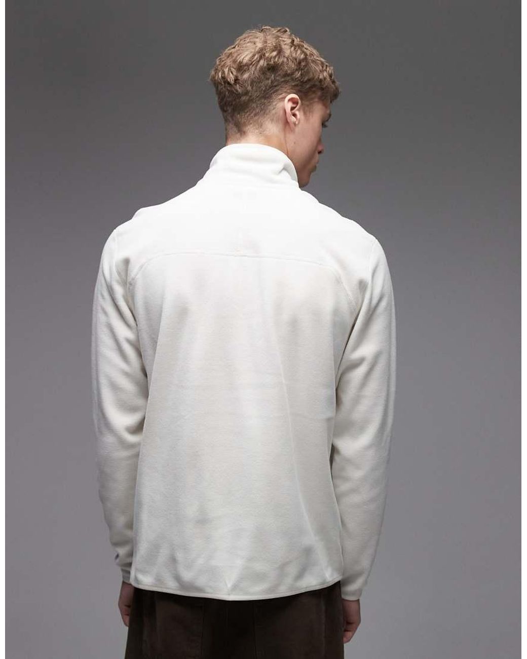 The North Face Gray Glacier Embroidered Logo 1/4 Zip for men