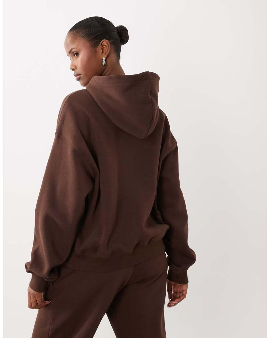 Gina Tricot Brown Co-Ord Relaxed Fit Hoodie
