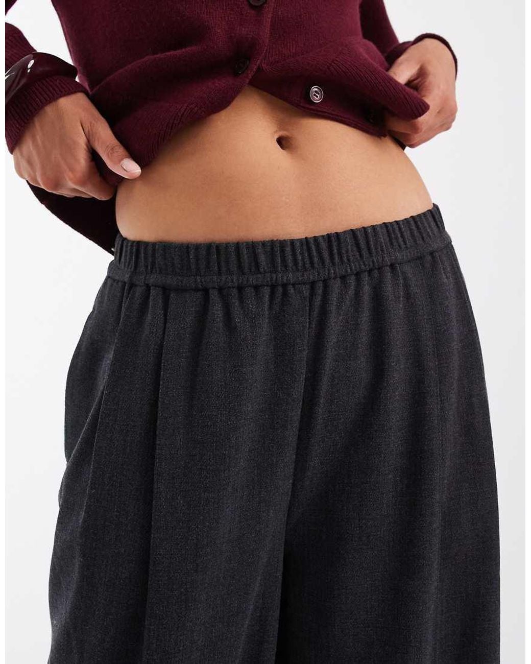 Object Purple Pleated Tailored Trousers