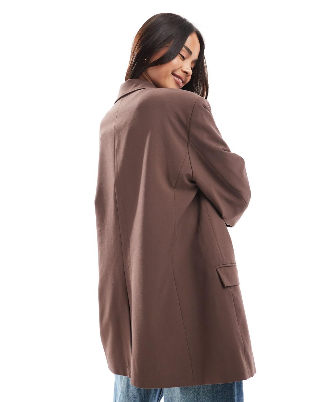 ASOS Brown Tailored Oversized Blazer