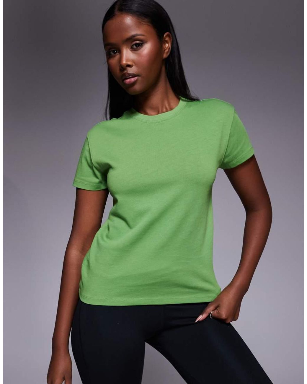 4505 Green Icon Cotton Boxy T-shirt With Quick Dry Finish