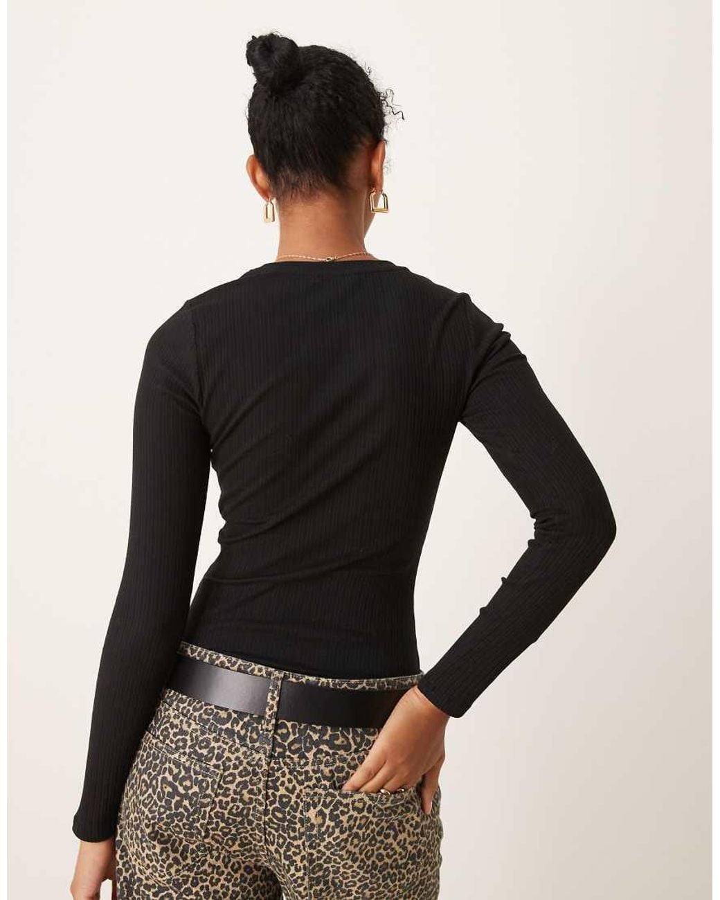 New Look Black Crew Neck Long Sleeve Bodysuit