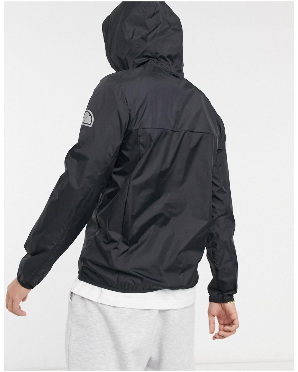 Ellesse Ion Overhead Jacket With Reflective Logo in Black for Men | Lyst