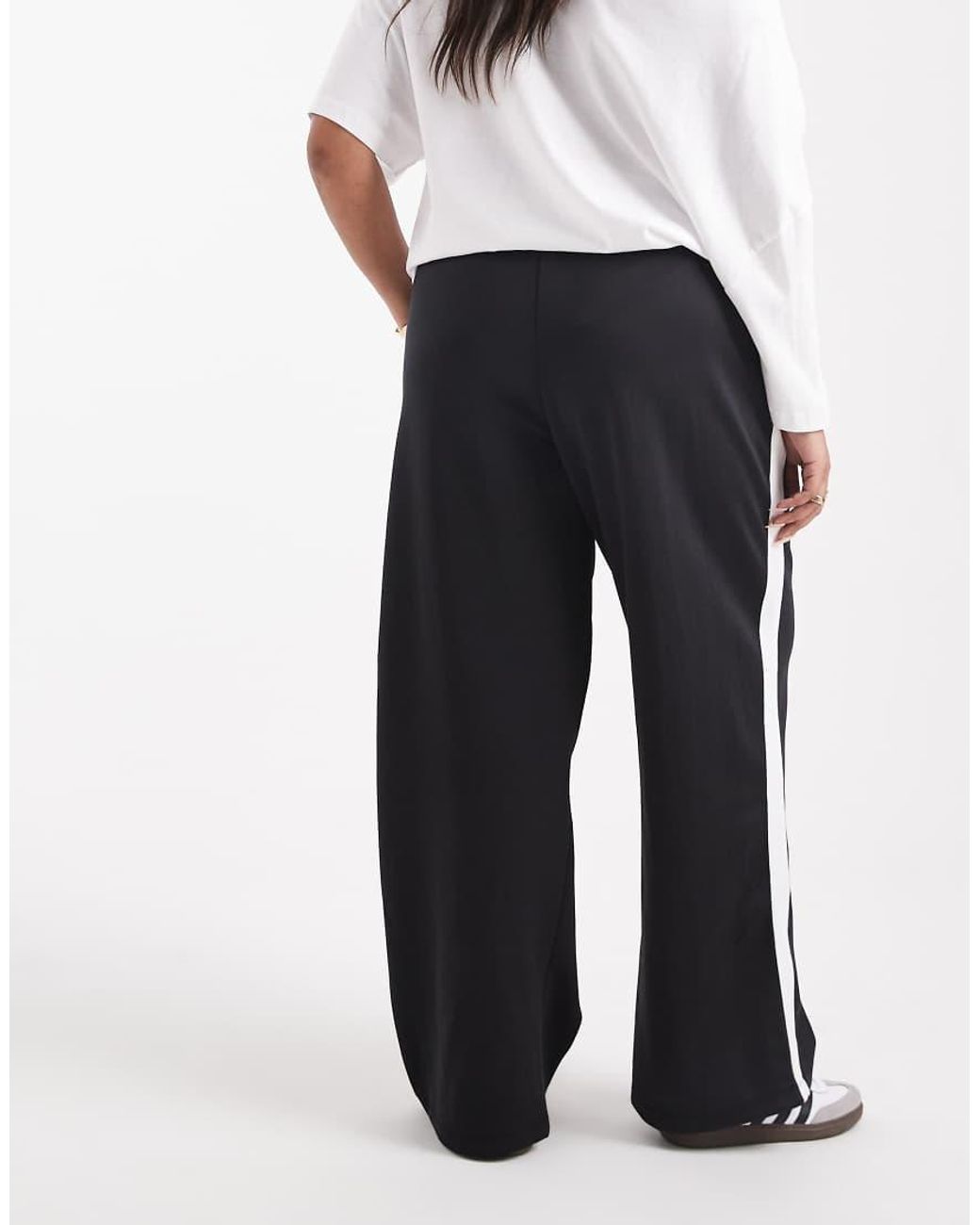 Noisy May White Straight Leg Jersey Trouser