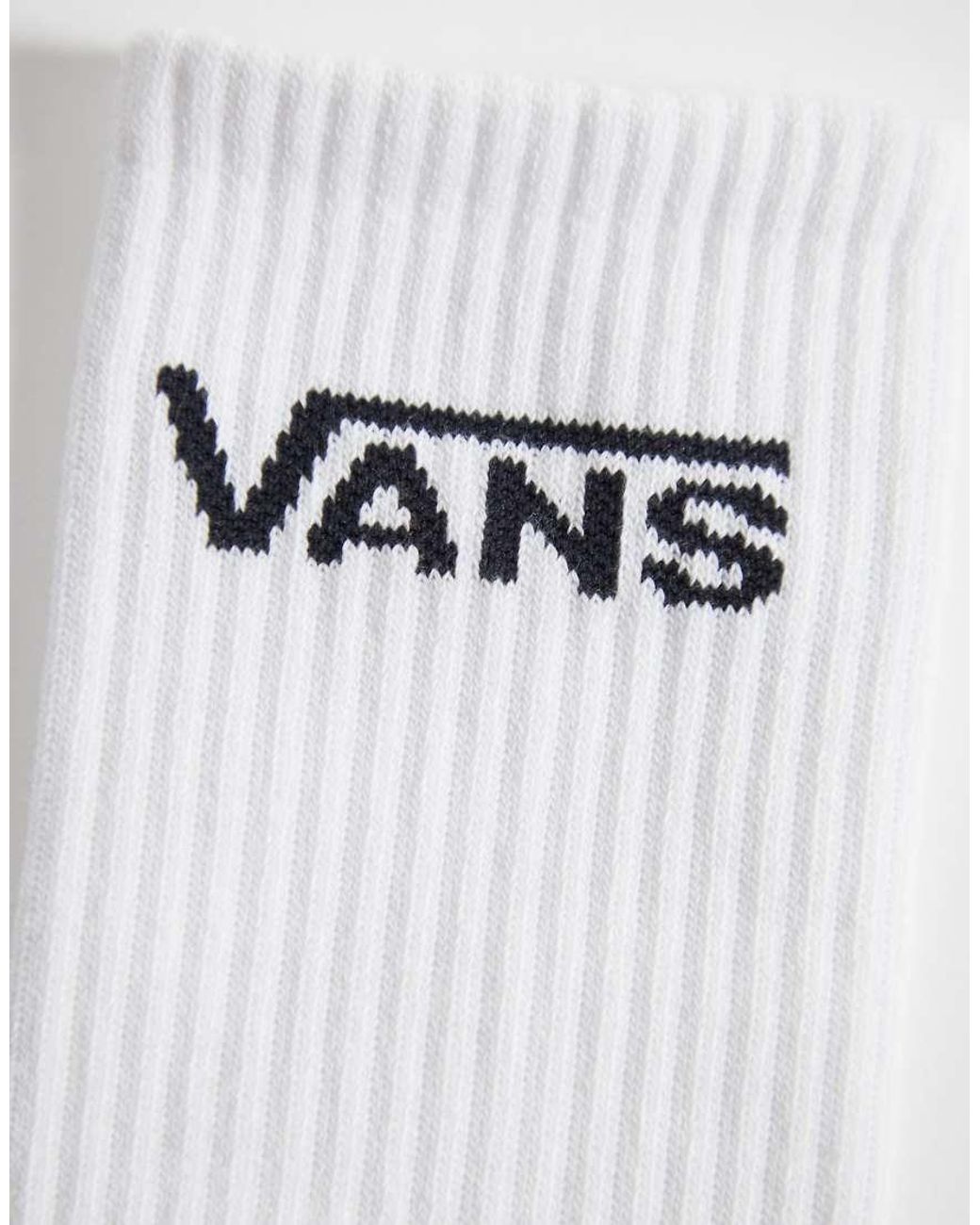 Vans White Classic Half Crew 3pck Socks