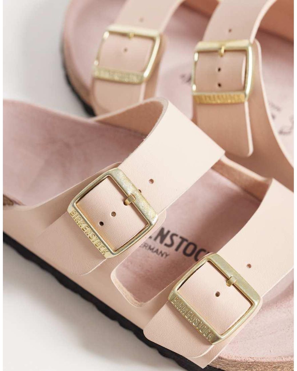 Birkenstock Pink Arizona Birko-flor Sandals