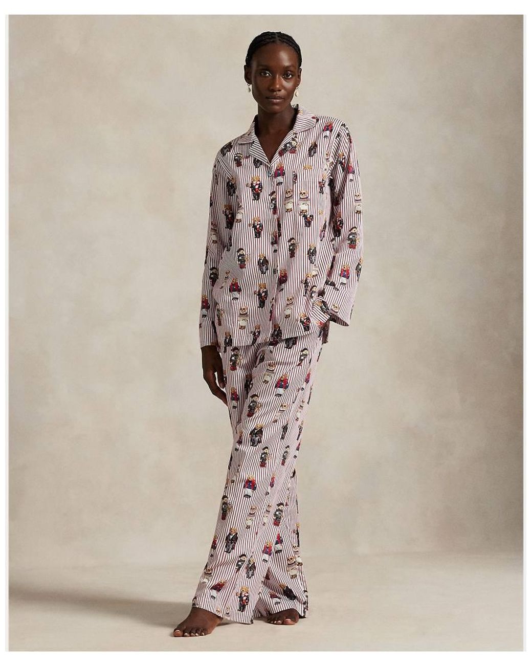 Polo Ralph Lauren Natural Bear Cotton Pyjama Set