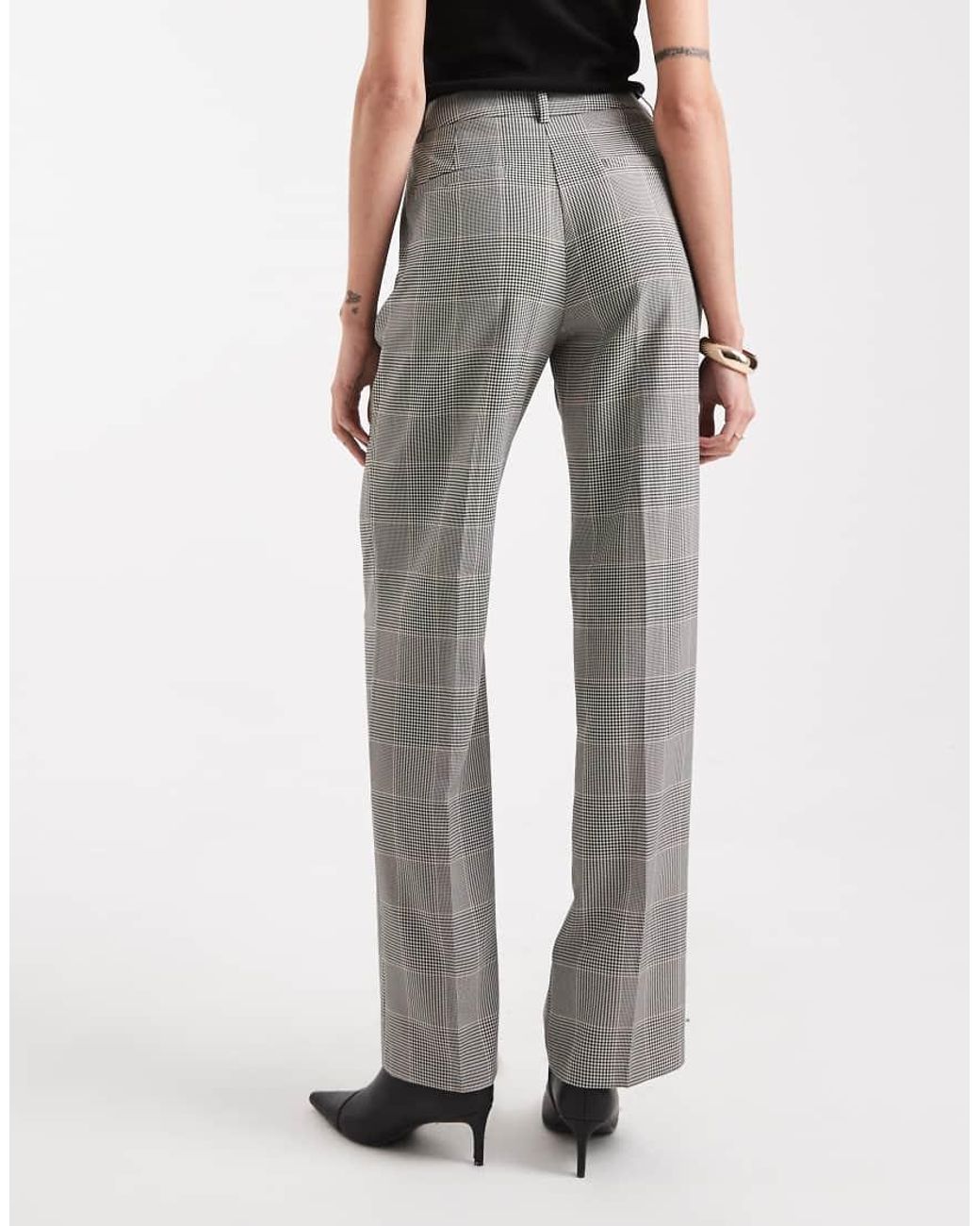 ASOS White Tall Tailored High Waist Pleat Detail Trousers