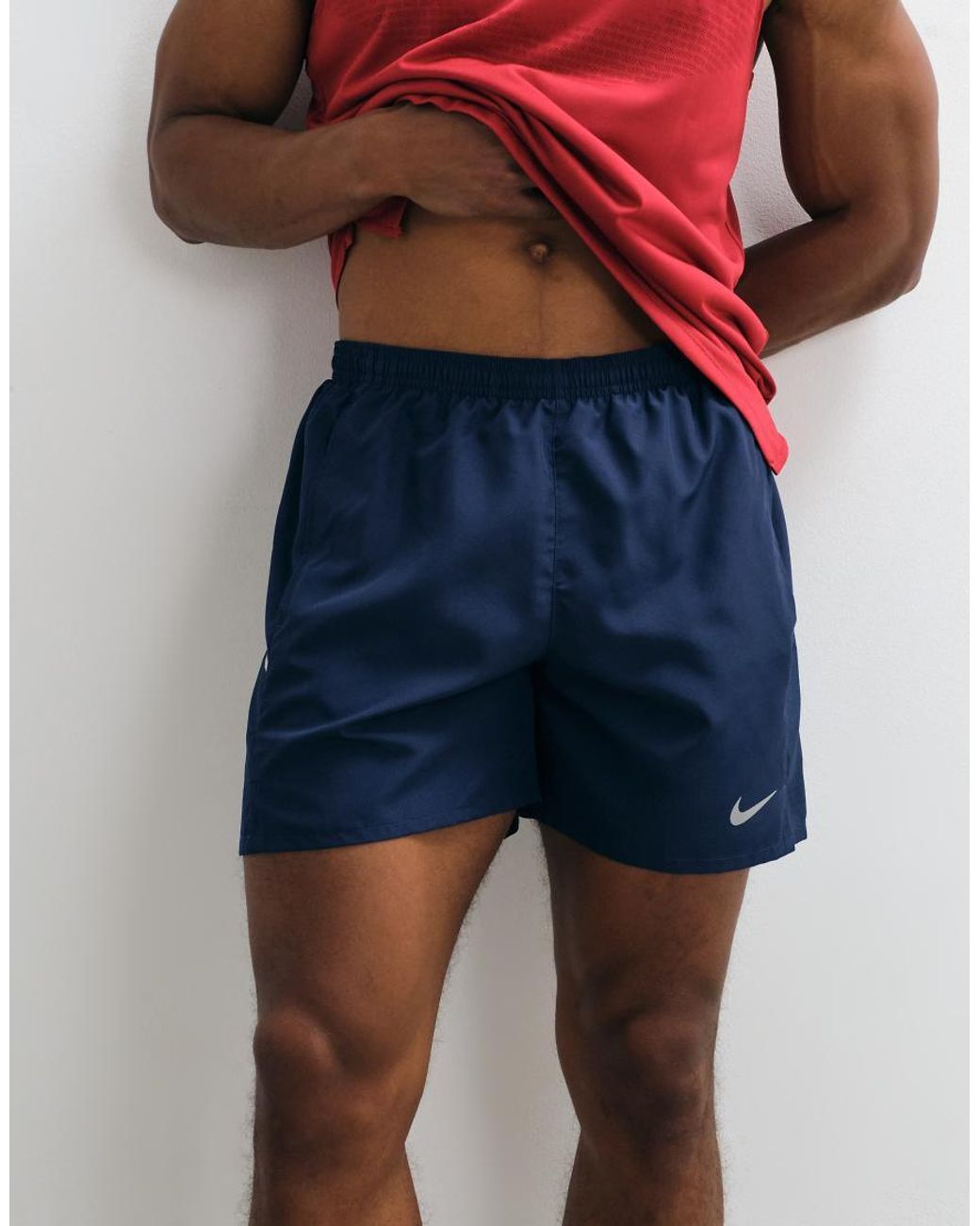 Nike Blue Miler Dri-Fit 5 Inch Shorts for men